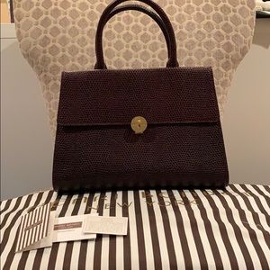 Henri Bendel Lizard Embossed Leather Tote